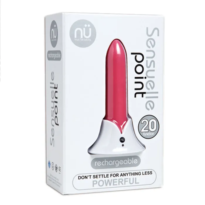 NU Sensuelle Vibrators Sensuelle Point 20 Function Bullet Vibrator Pink