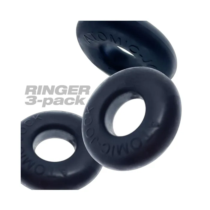 Oxballs LLC OXBALLS RINGER 3Pack NIGHT EDITION Cockring PLUSsilicone Male Sex Toys