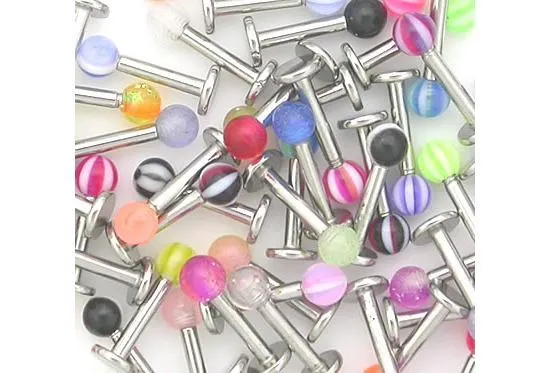 Painful Pleasures 14g Labret Deal with Acrylic Balls Price Per 10 Female Sex Toys Painful Pleasures 14g Labret Deal with Acrylic Balls Price Per 10 Female Sex Toys