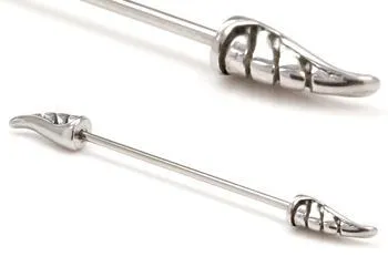 Painful Pleasures 16g 138 Wing Industrial Barbell Vibrators