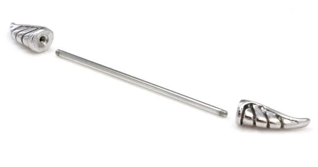 Painful Pleasures 16g 138 Wing Industrial Barbell Vibrators