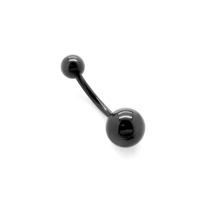 Painful Pleasures Anal 14g Externally Threaded PVD Black Titanium Navel Barbell Price Per 1 Painful Pleasures Anal 14g Externally Threaded PVD Black Titanium Navel Barbell Price Per 1