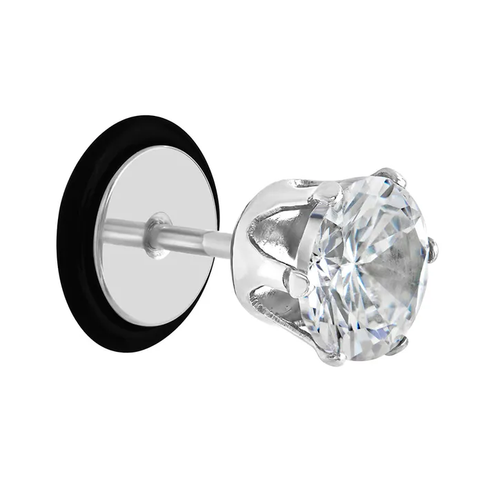 Painful Pleasures Anal 16g Prong Set 8mm Jewel Threaded Stud Earring Price Per 1