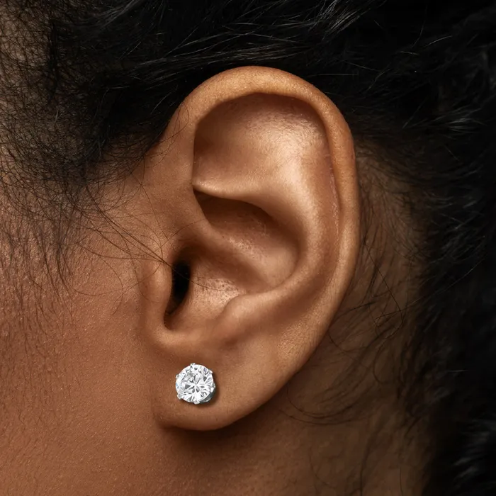 Painful Pleasures Anal 16g Prong Set 8mm Jewel Threaded Stud Earring Price Per 1
