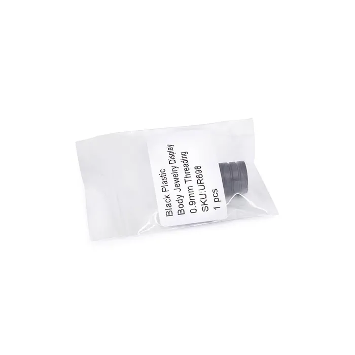 Painful Pleasures Anal Internal 09mm Black Plastic Magnetic Body Jewelry Holder Price Per 1
