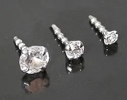 Painful Pleasures Female Sex Toys 14kt White Gold BioPlastic Prong Setting CZ in 15mm 20mm or 30mm addon Painful Pleasures Female Sex Toys 14kt White Gold BioPlastic Prong Setting CZ in 15mm 20mm or 30mm addon