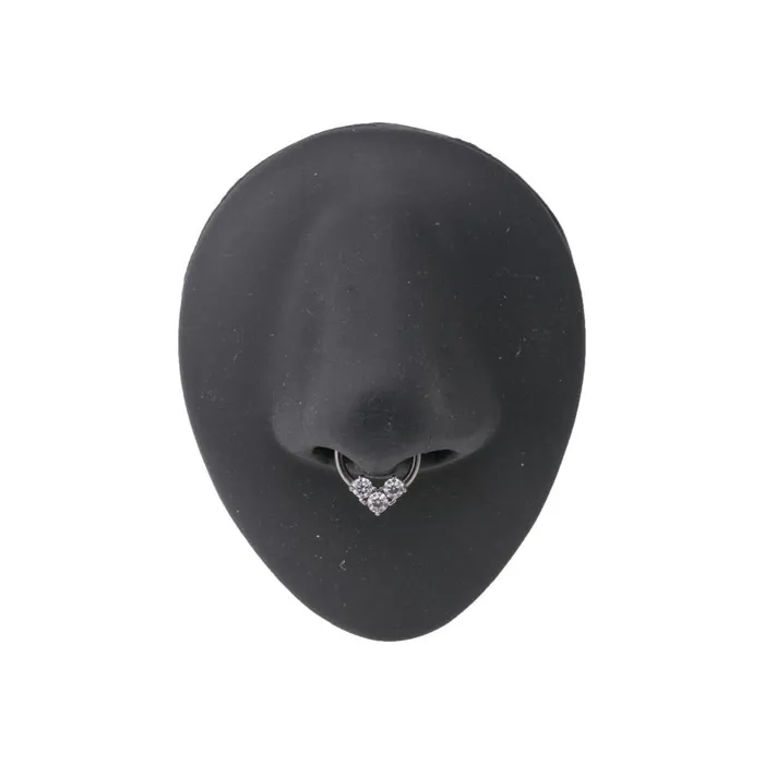 Painful Pleasures Male Sex Toys 16g Steel Septum Clicker Trinity Crystal Ring Price Per 1