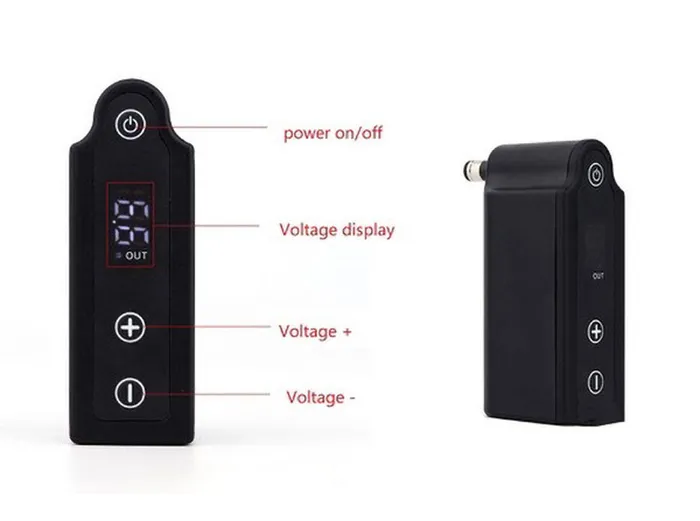 Painful Pleasures RCA Digital Battery Pack for Wireless Tattooing Enhancers