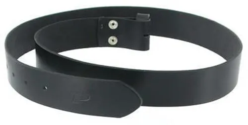Painful Pleasures Restraints Premium Leather Buckle Belt Black