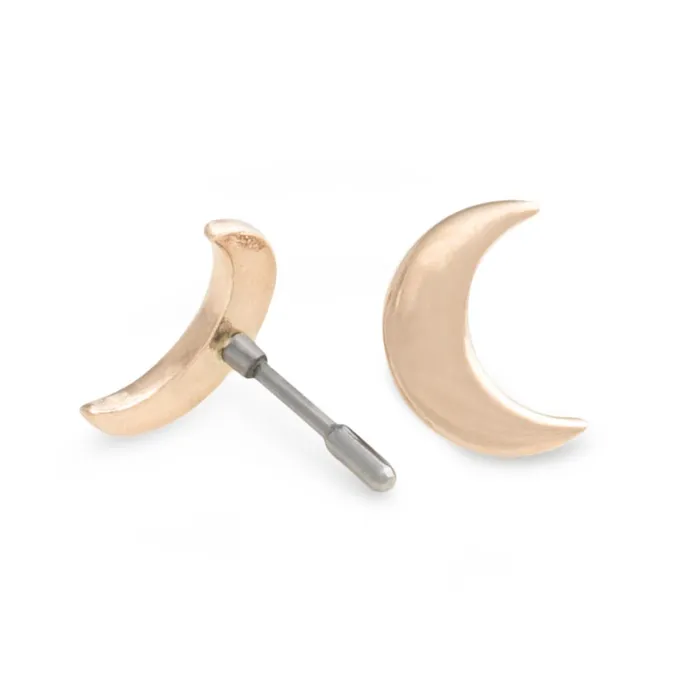 Painful Pleasures Vibrators 18g 16g or 14g Crescent Moon 14kt Yellow Gold Push Pop Top Price Per 1 Painful Pleasures Vibrators 18g 16g or 14g Crescent Moon 14kt Yellow Gold Push Pop Top Price Per 1