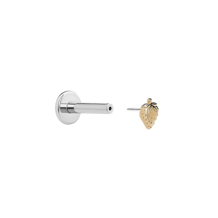 Painful Pleasures Vibrators Tilum 14kt Yellow Gold Strawberry Threadless Top Price Per 1