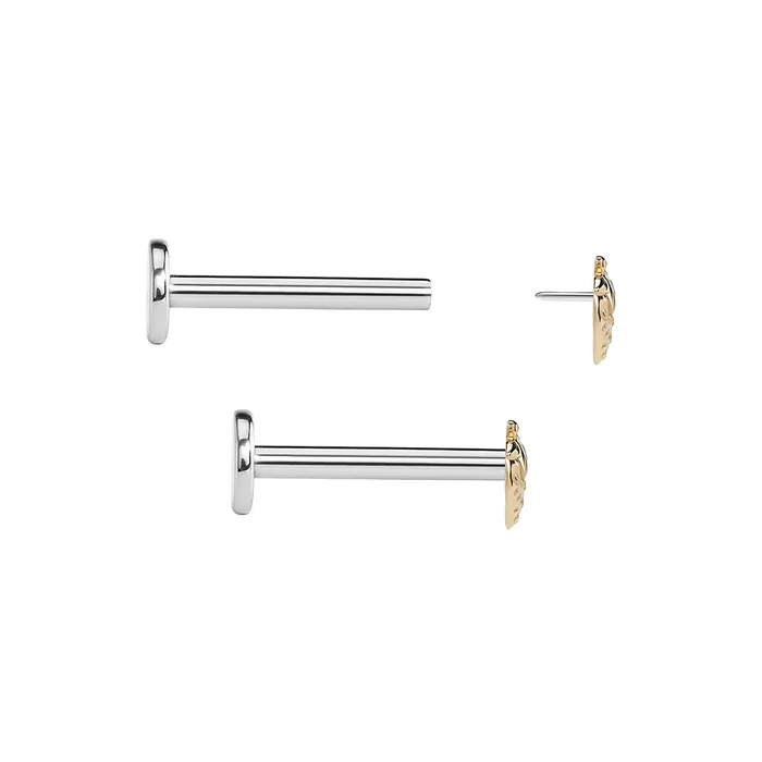 Painful Pleasures Vibrators Tilum 14kt Yellow Gold Strawberry Threadless Top Price Per 1