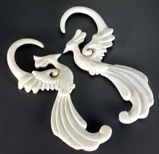 PEACOCK BONE Organic Wholesale Body Jewelry 15mm 8mm Price Per 1 Elementals Organics Female Sex Toys PEACOCK BONE Organic Wholesale Body Jewelry 15mm 8mm Price Per 1 Elementals Organics Female Sex Toys