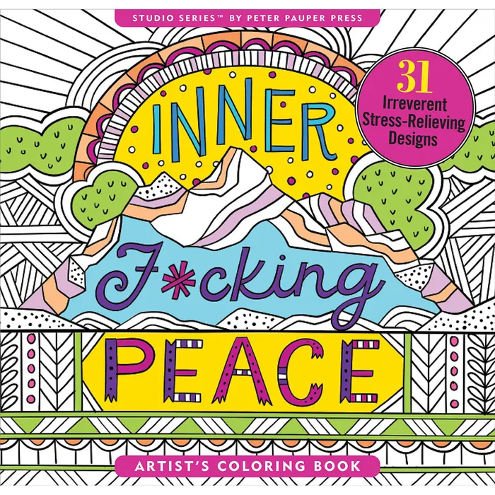 Peter Pauper Press Vibrators Inner Fcking Peace Coloring Book