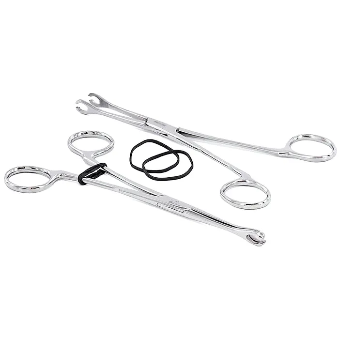Pierced Tools Mini Forester Sponge 65 Slotted Steel Forceps with 2 Indents and No Lock Male Sex Toys