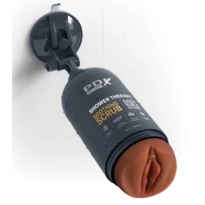 Pipedream Products Male Sex Toys Shower Therapy Discreet Realistic Stroker with Mount Chocolate Pipedream Products Male Sex Toys Shower Therapy Discreet Realistic Stroker with Mount Chocolate