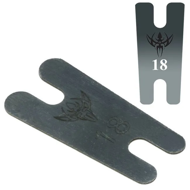 Precision 018 Thick Tapered Blue Carbon Steel Back Spring Anal