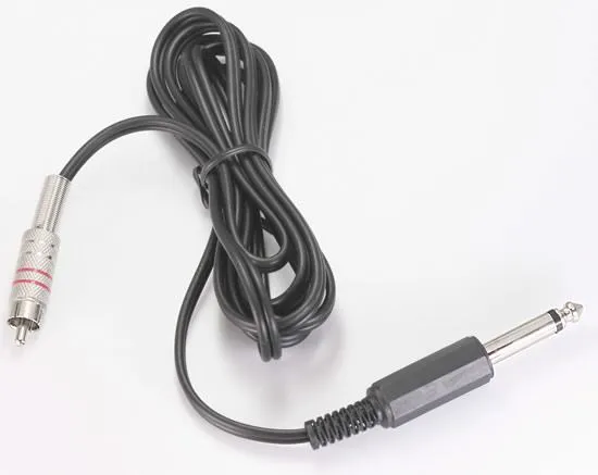 Precision Male Sex Toys PhonoRCA Cable With 14 Jack Mono Plug for Tattoo Power Supplies Precision Male Sex Toys PhonoRCA Cable With 14 Jack Mono Plug for Tattoo Power Supplies