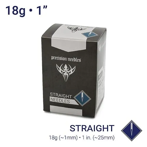 Precision Needles Female Sex Toys 18g Sterilized 1 Body Piercing Needles Box of 100 Precision Needles Female Sex Toys 18g Sterilized 1 Body Piercing Needles Box of 100