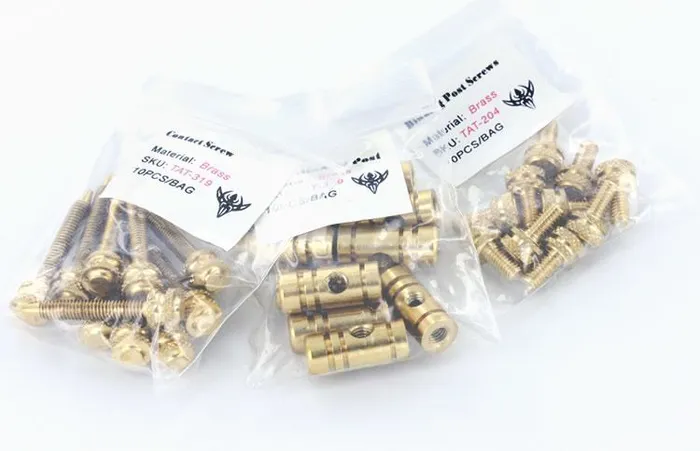 Precision Vibrators Brass Front Binding Post Screw M4 Metric Version 1