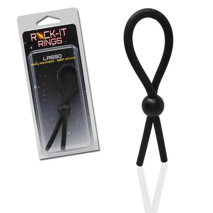 RockIt Rings LLC Anal RockIt Rings Silicone Lasso Cockring Black