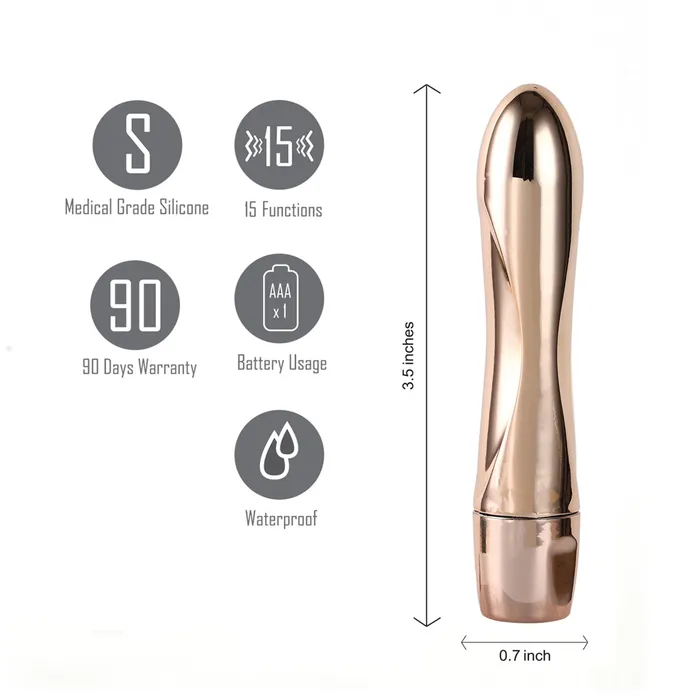 ROSE Metalic 15Function Mini Bullet Maia Toys Female Sex Toys
