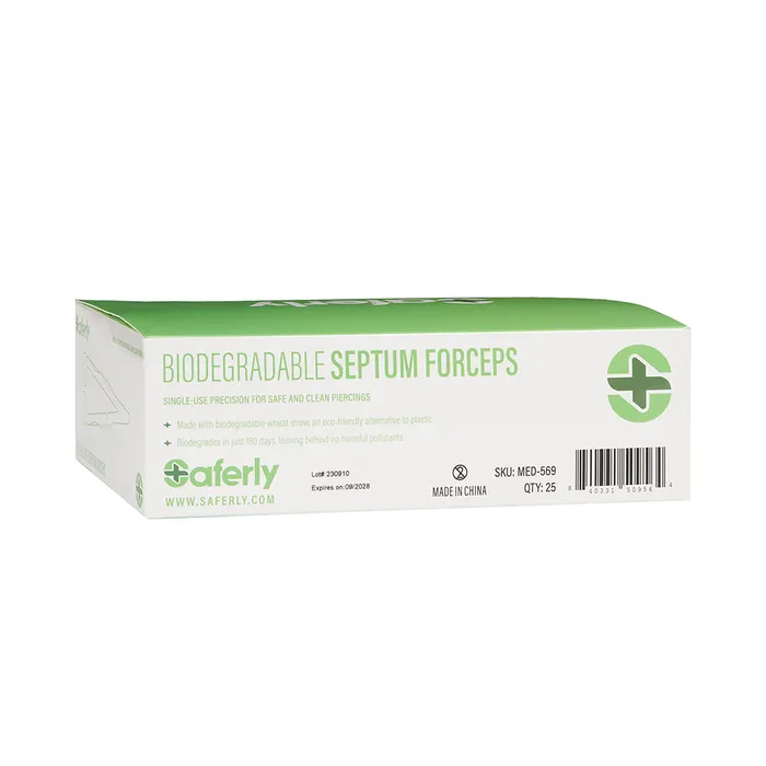 Saferly Anal Saferly Biodegradable Septum Forceps Box of 25