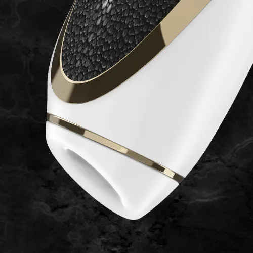 Satisfyer Satisfyer Luxury Air Pulsation Vibration Gold Black Leather Vibrators