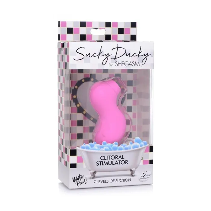 Shegasm Sucky Ducky Silicone Clitoral Stimulator Pink XR Brand Female Sex Toys