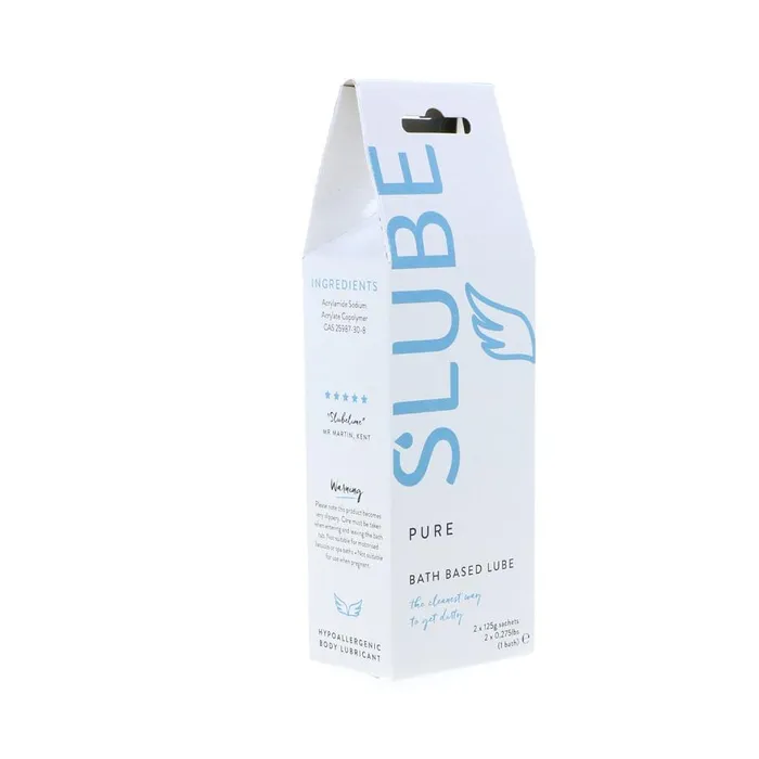 Slube Anal Slube Bath Based Lube 2 x 125g Sachets for 1 bath 3 Scents