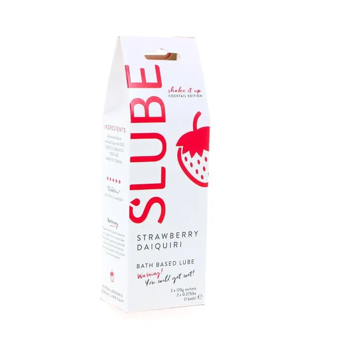 Slube Anal Slube Bath Based Lube 2 x 125g Sachets for 1 bath 3 Scents