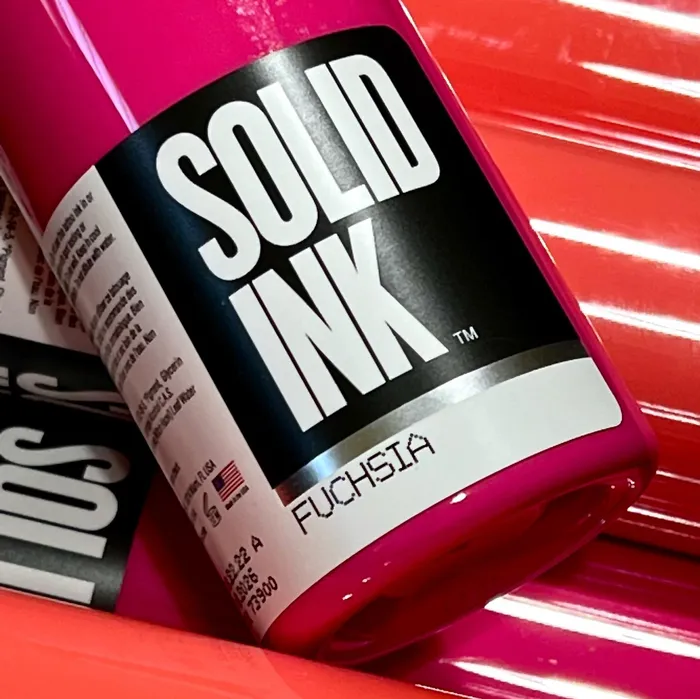 Solid Ink Fuchsia Solid Ink Pick Size Vibrators