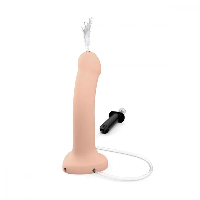 StrapOnMe 57 Inch Silicone Squirting Cum Dildo Vanilla Lovely Planet Dildos