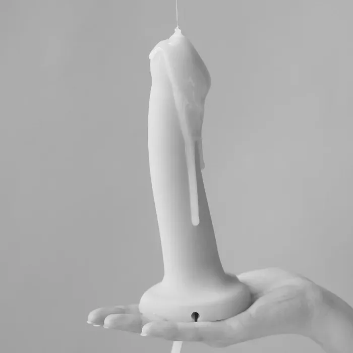 StrapOnMe 57 Inch Silicone Squirting Cum Dildo Vanilla Lovely Planet Dildos