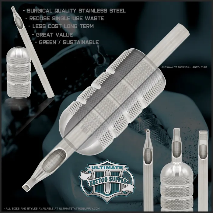 Sure Shot Steel Tube and Tip Combo 9 Mag Bugpin Open SureShot Male Sex Toys