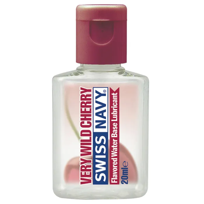 Swiss Navy Lubricants Swiss Navy Water Based Flavored Personal Lubricant WILD CHERRY 20ML Bottle Swiss Navy Lubricants Swiss Navy Water Based Flavored Personal Lubricant WILD CHERRY 20ML Bottle