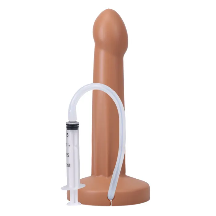 Tantus Dildos Pop 7 Inch Silicone Squirting Dildo Caramel