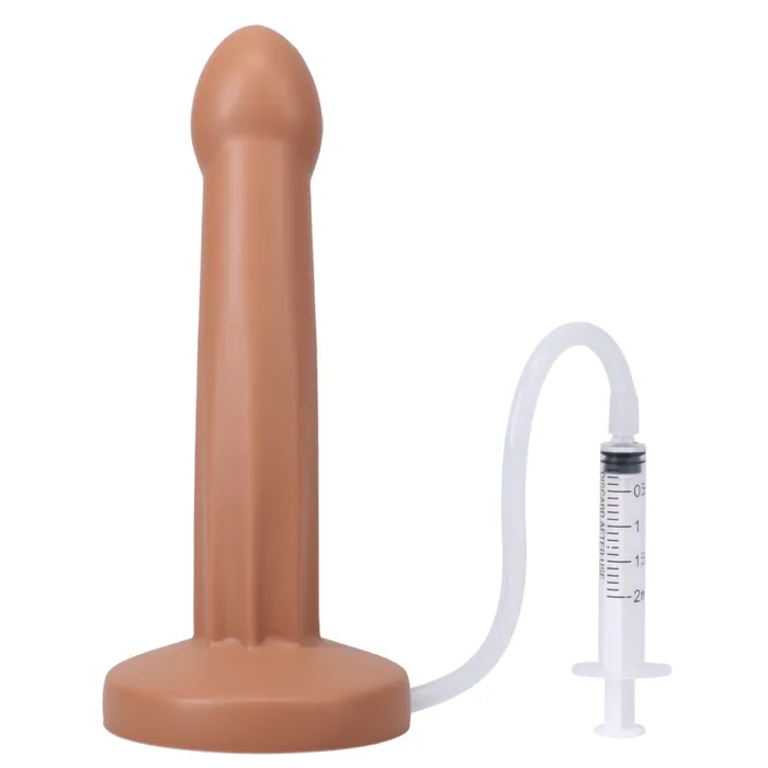 Tantus Dildos Pop 7 Inch Silicone Squirting Dildo Caramel