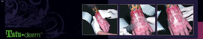 Tatu Derm Anal TatuDerm Sheet Tattoo Aftercare System for the Tattoo Artist