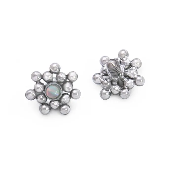 Tilum 14g12g Internally Threaded Micron Bead Cluster Titanium Opal Top Price Per 1 Tilum Vibrators Tilum 14g12g Internally Threaded Micron Bead Cluster Titanium Opal Top Price Per 1 Tilum Vibrators