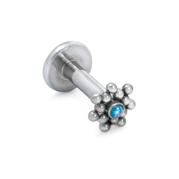 Tilum 14g12g Internally Threaded Micron Bead Cluster Titanium Opal Top Price Per 1 Tilum Vibrators