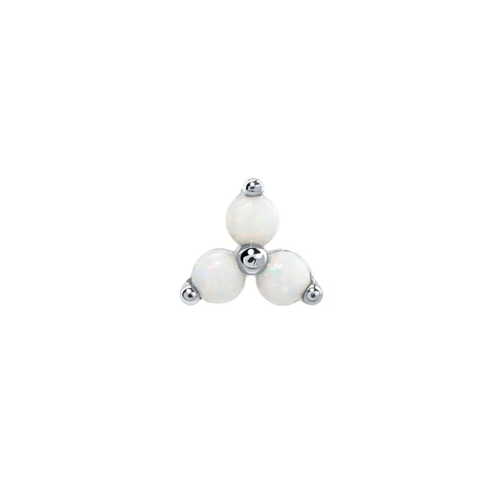Tilum 14kt White Gold Trinity Opal Threadless Top Price Per 1 Tilum Vibrators Tilum 14kt White Gold Trinity Opal Threadless Top Price Per 1 Tilum Vibrators