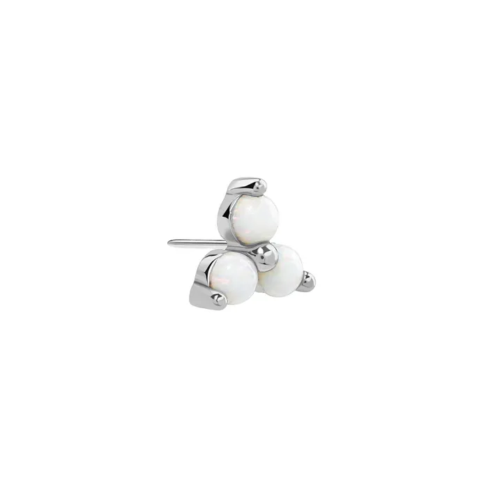 Tilum 14kt White Gold Trinity Opal Threadless Top Price Per 1 Tilum Vibrators