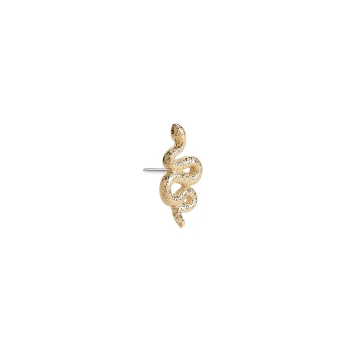 Tilum 14kt Yellow Gold Snake Threadless Top Price Per 1 Pick Orientation Tilum Vibrators