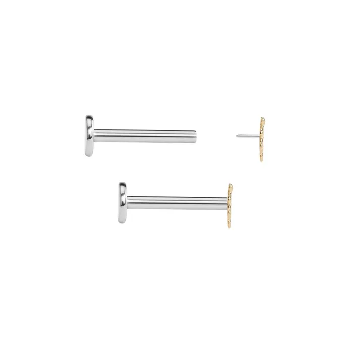 Tilum 14kt Yellow Gold Snake Threadless Top Price Per 1 Pick Orientation Tilum Vibrators