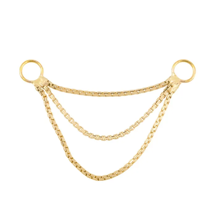 Tilum 14kt Yellow Gold Triple Box Chain Price Per 1 Tilum Vibrators