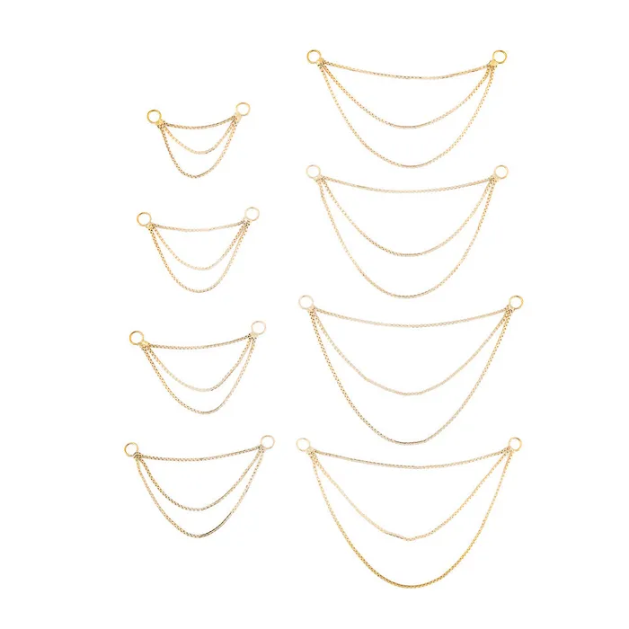 Tilum 14kt Yellow Gold Triple Box Chain Price Per 1 Tilum Vibrators