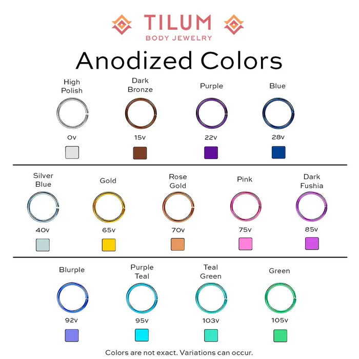 Tilum 16g Titanium Segment Clicker Price Per 1 Tilum Vibrators