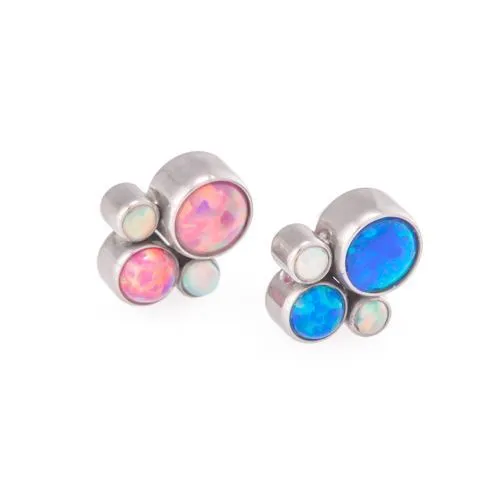 Tilum 18g16g Internally Threaded Bubble Cluster Top Choose 4mm Opal Price Per 1 Tilum Vibrators