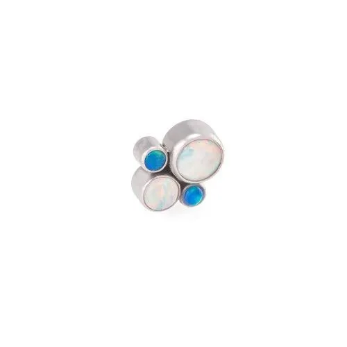 Tilum 18g16g Internally Threaded Bubble Cluster Top Choose 4mm Opal Price Per 1 Tilum Vibrators